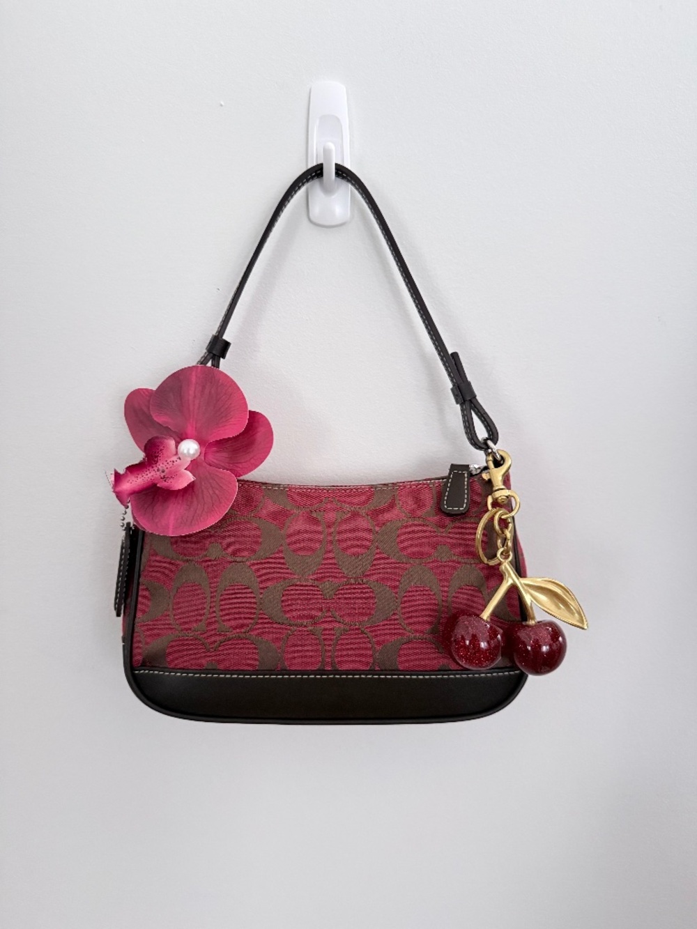 Vintage Coach Signature Demi Shoulder Bag